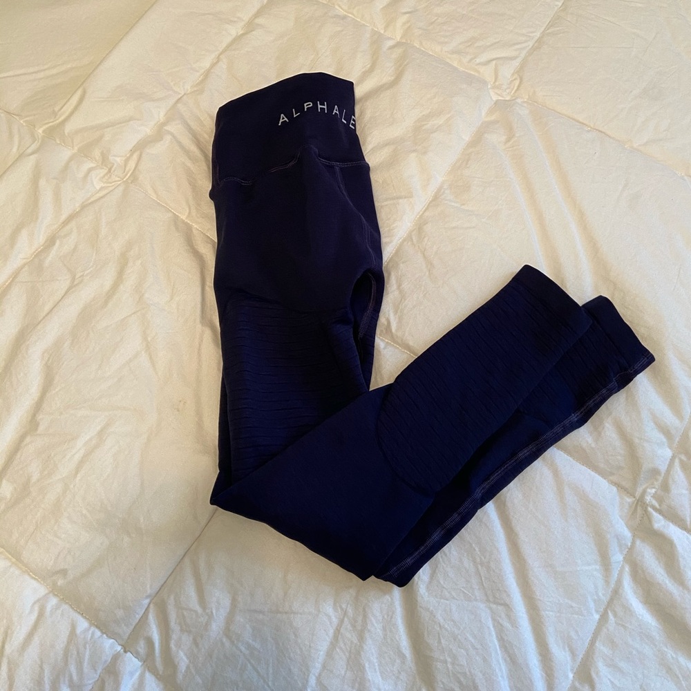 Alphalete revival R6 Navy blue leggings